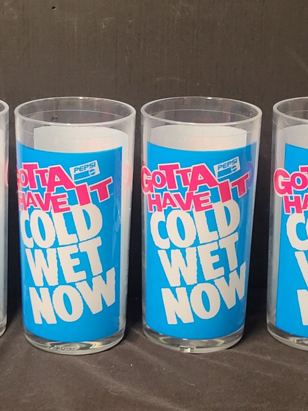 Share 4 Set Vintage Pepsi Plastic Cups Memorabilia Gotta Have It Cold Wet Now